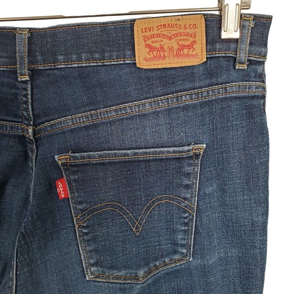 Levi's Womens Size 12 12M 31x32 Jeans Original Bootcut Dark Wash Stretch 34x31 - Picture 11 of 11